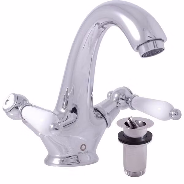 Slezák-RAV Miscelatore per lavabo Slezák RAV Morava Retro MK529 Colore: cromo, Dimensione: 1/2''