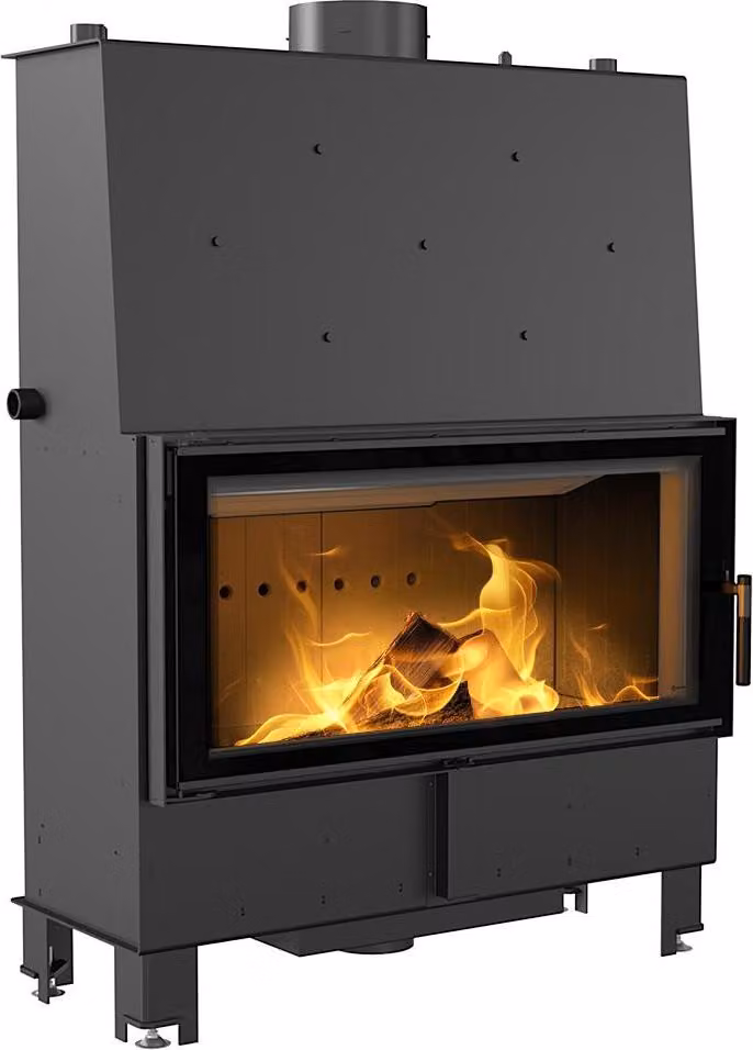 Inserto camino ad acqua KRATKI LUCY 20 kW Ø 200 rivestimento nero