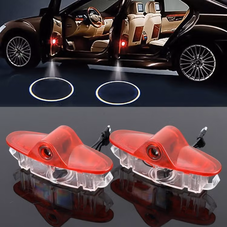 2 PCS DC12V 2W Auto Porta Logo Luce Marca Ombra Luci Lampada di cortesia per Renault Koleos 2016-2017
