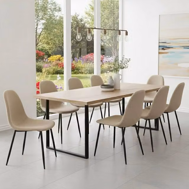 Zambrone, set di Sedie 8 Sedie, Beige