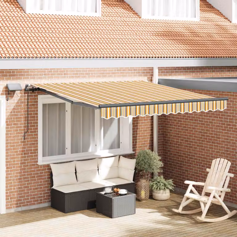 Tenda retrattile vidaXL multicolore in alluminio e poliestere L: 300 cm, P: 250 cm