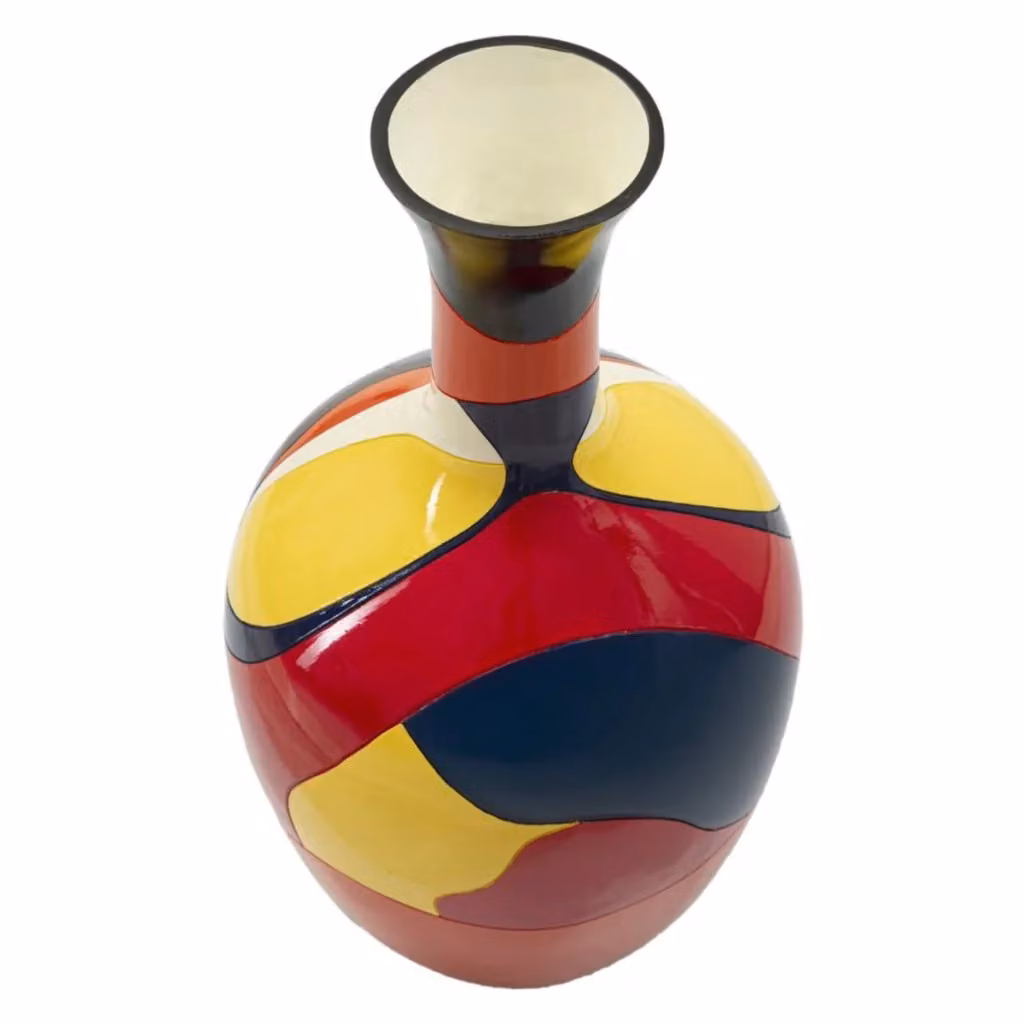 Vaso Rubic Vikasa Home multicolor con decoro astratto in resina, H: 59 cm, L: 29 cm – 2