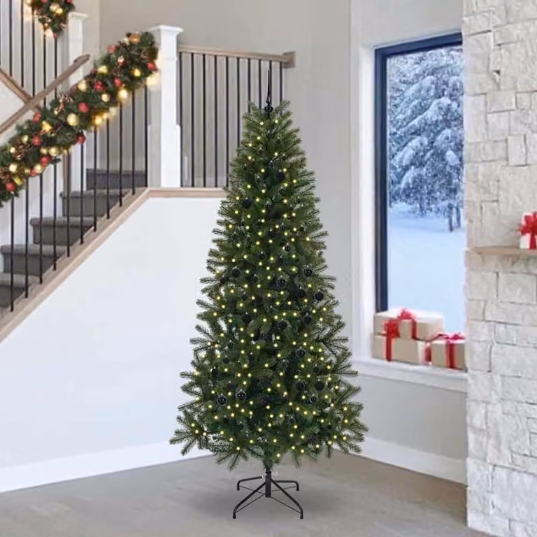 Maison Exclusive - Albero di Natale artificiale, verde, 240 cm, realizzato in PE e PVC