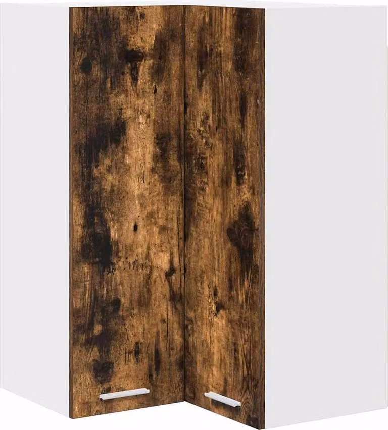 Armadio pensile Rovere Affumicato e Bianco 57 x 57 x 80 cm