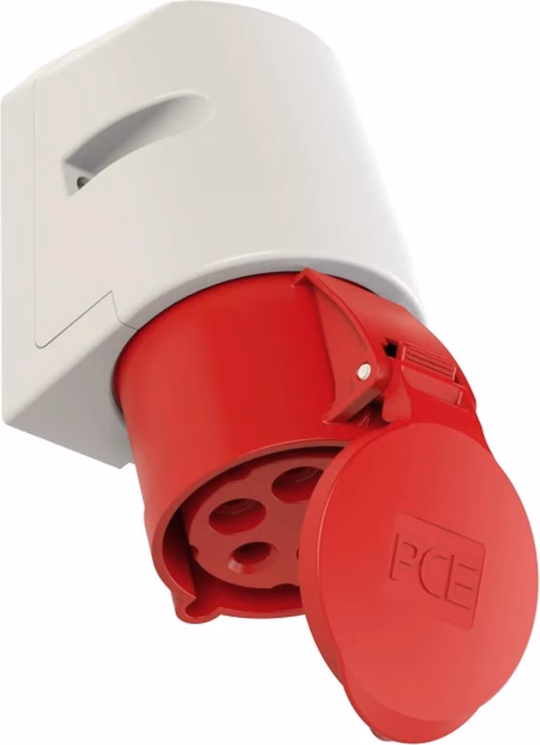 Presa a muro PC ELECTRIC CEE, 32 A, 5p, 6h, IP44, 1 pz.