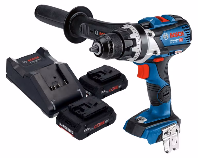 Bosch GSR 18V-110 C Trapano avvitatore professionale a batteria 18 V 110 Nm brushless + 2x batteria ricaricabile ProCORE 4,0 Ah + caricabatterie
