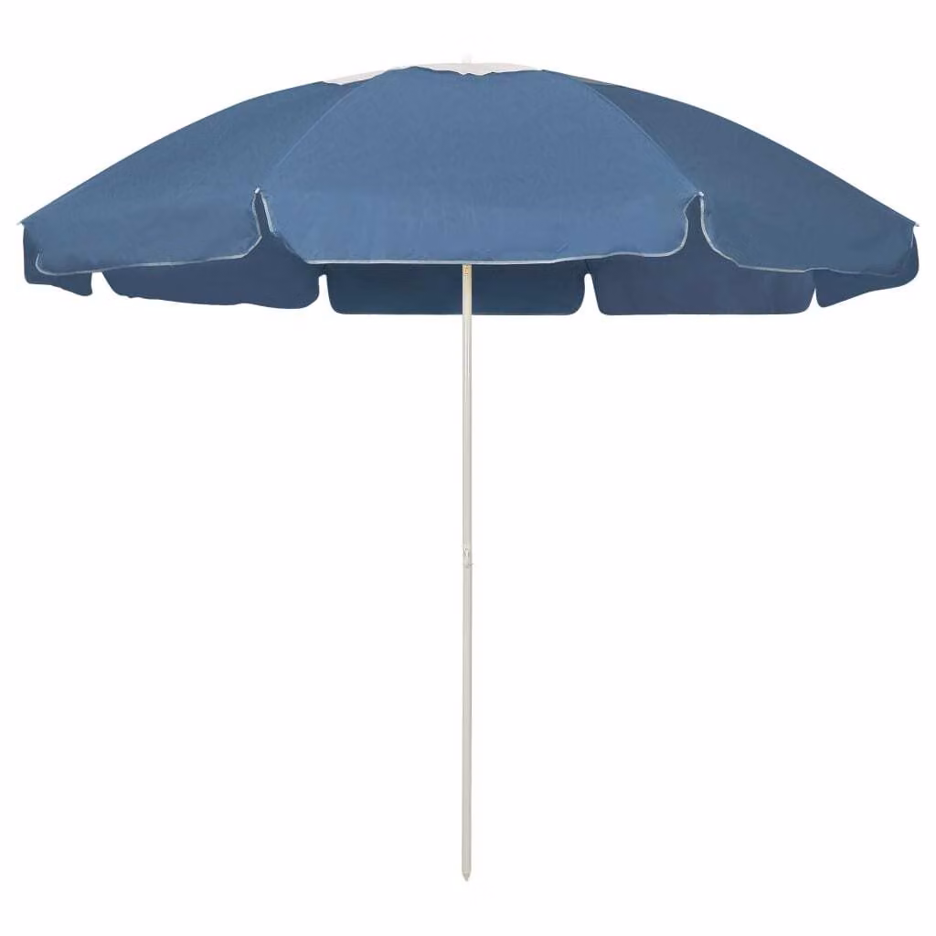 Maison Exclusive - Ombrellone da spiaggia blu 240 cm