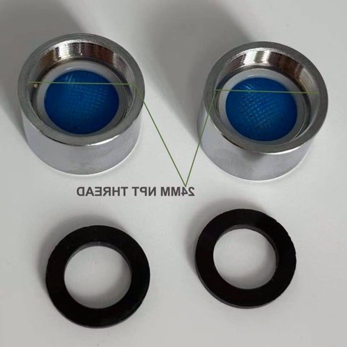 Aeratore di ricambio per rubinetti da cucina e bagno – Aeratore a risparmio idrico con attacco da 24 mm NPT per un utilizzo efficiente dell'acqua