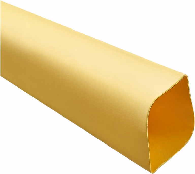 Tubo termoretraibile STEX24, rapporto di restringimento 2:1, venduto al metro, colore giallo, dimensioni 38,1/19,0 mm, 1 1/2 pollici, temperatura di restringimento minima 70°C, prodotto completo
