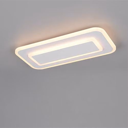 TRIO-Leuchten, plafoniera a LED, modello RIVA, dimensioni 40x4,70x20 cm, colore bianco
