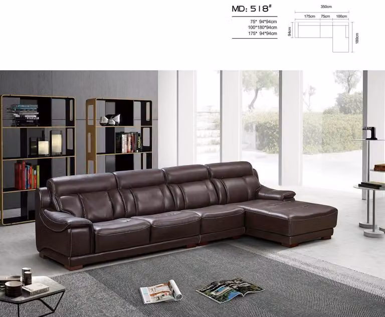 Polster Leder Couch Eck Sofa Sitz Garnitur Wohn Zimmer Landschaft Sofas Eck
