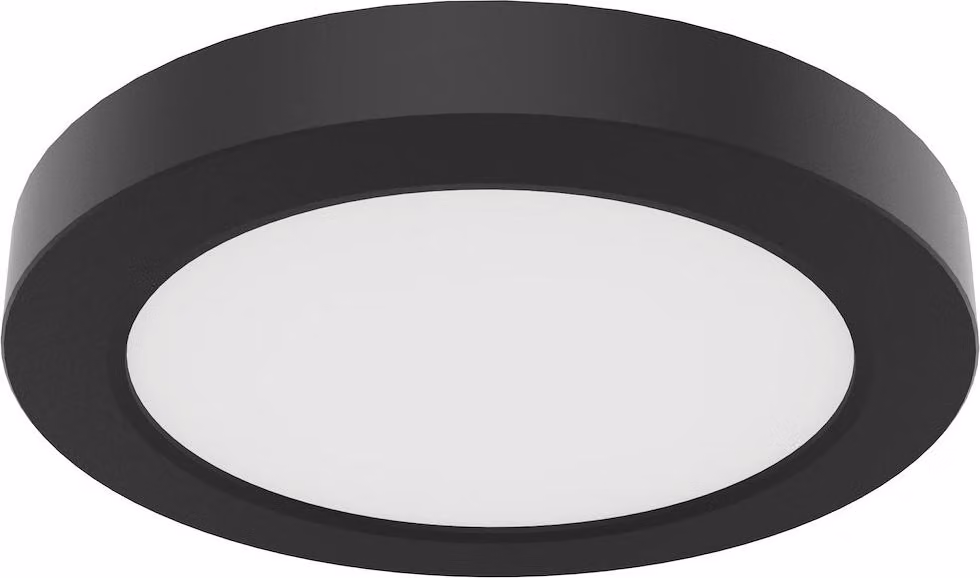 Plafoniera Evora Nera Round 6W 3CCT