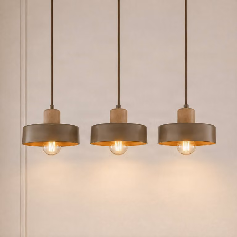 Lampada a sospensione Torin EMIBIG LIGHTING, dimmerabile, Crema / Ambra, Soggiorno / Sala da pranzo, Metallo, Scandinavo, Lampada a sospensione
