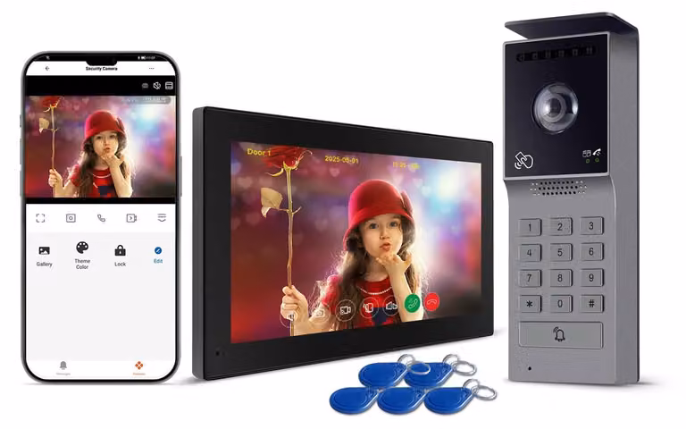 Videocitofono cablato a 2 fili - Schermo touchscreen da 7 pollici - Telecamera HD 1080p - Connessione Wi-Fi - Audio bidirezionale