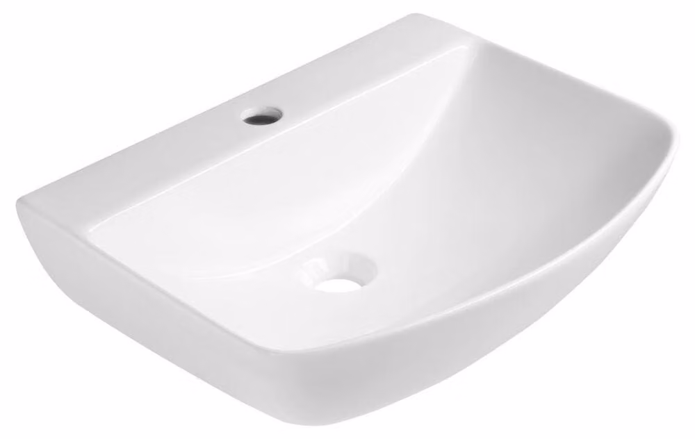 Lavabo in Vetroceramica STOLZ 51x40 cm, bianco