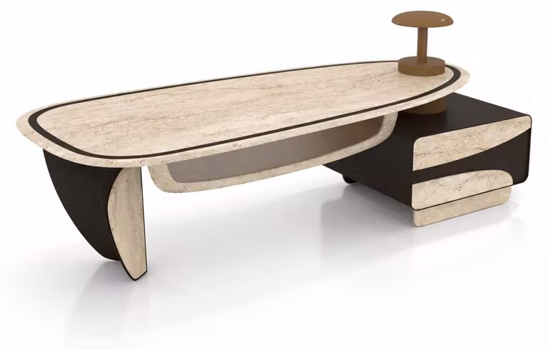 Scrivania design moderno per ufficio, postazione di lavoro esecutiva
