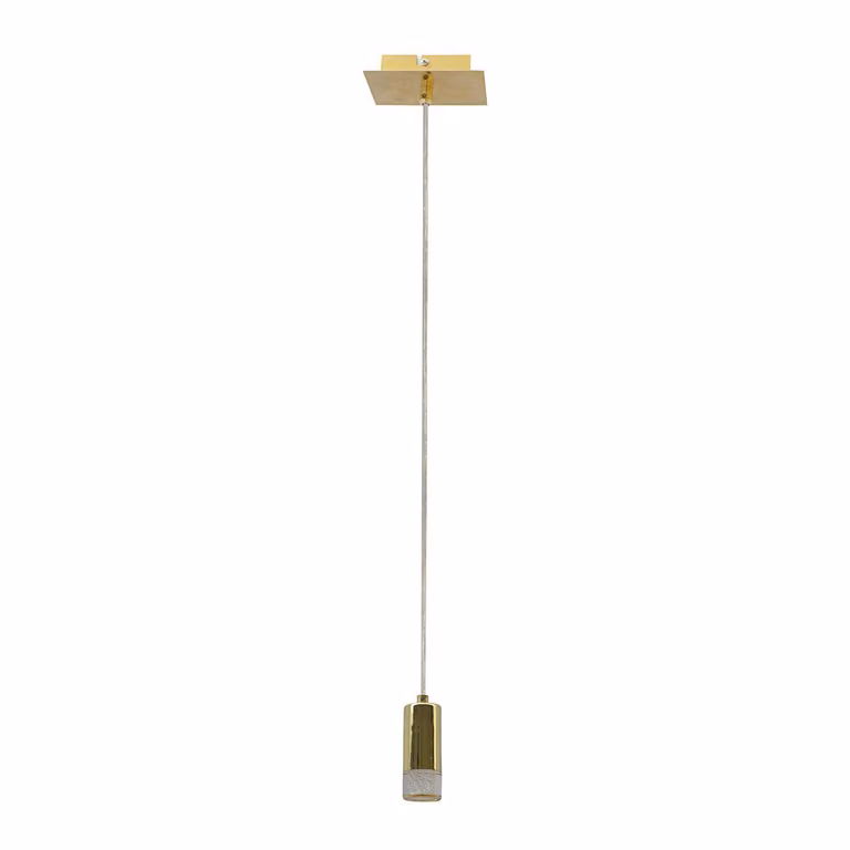 Lampada a sospensione LED Mentin dorata 5W, bianco caldo 350 lm, metallo, dimensioni: 120x7x7 cm, IP20, Italux