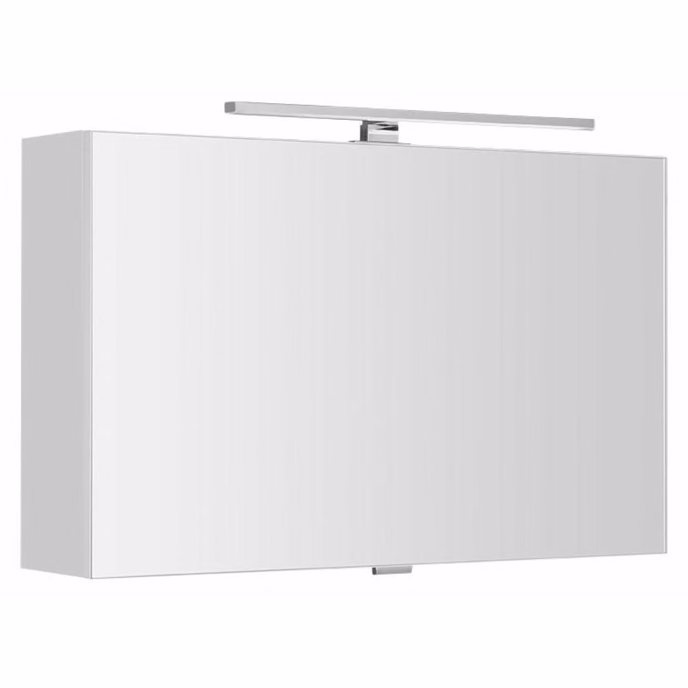 Sapho Cloe - Armadio a specchio con illuminazione a LED, 800x500x180 mm, bianco CE080-0030
