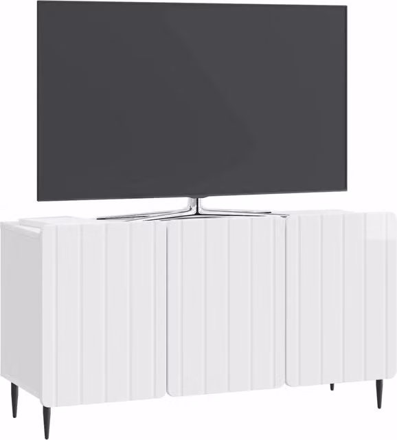 Mobile TV | Armadietto TV | Mobile Porta TV Bianco Lucido 99 x 34,5 x 52 cm Legno ingegnerizzato
