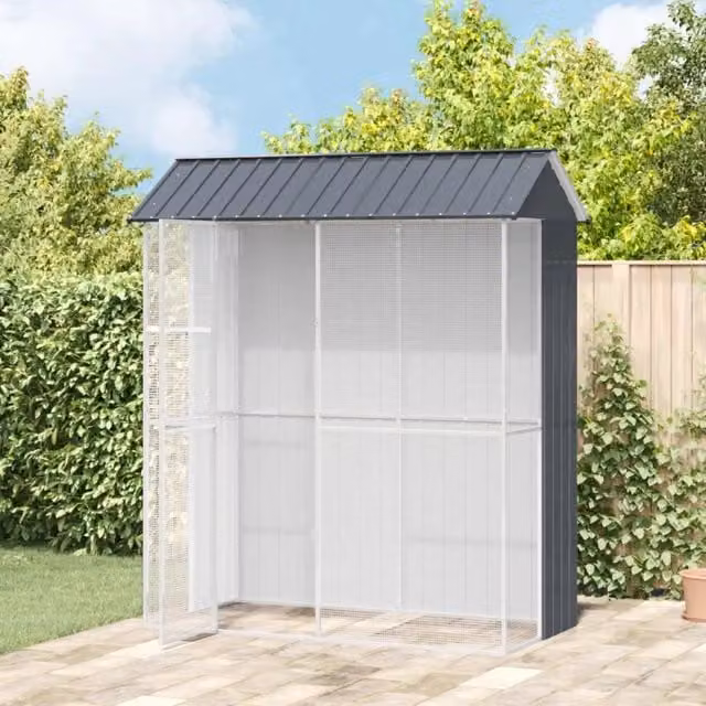 Gabbia per uccelli Antracite 215 x 110 x 247 cm Acciaio zincato 3325172