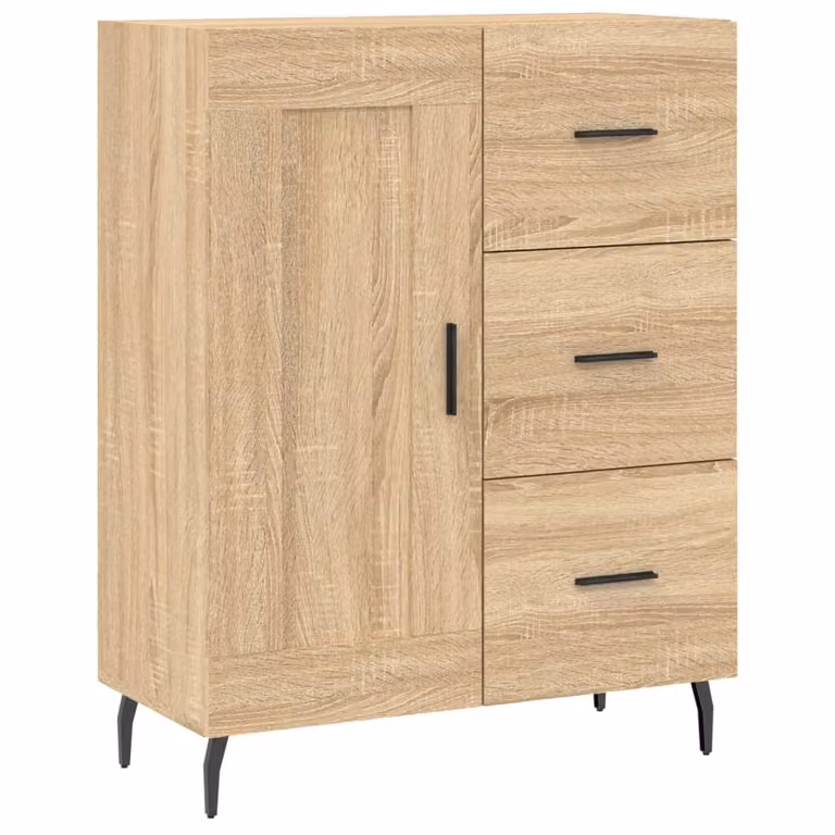 Credenza Rovere Sonoma 69,5x34x90 cm in Legno Multistrato
