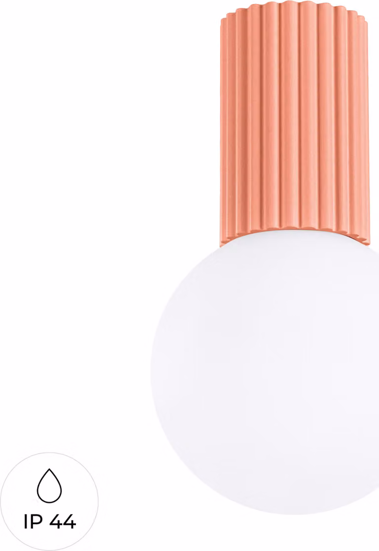 Lampada da soffitto HALO pesca IP44 1xG9 8W alluminio/vetro 21x12x12cm Sollux Lighting