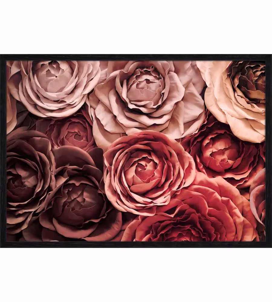 Decoposter Flowers con cornice 50x70