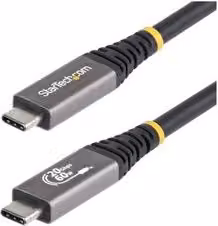 Cavo USB-C USB4 Startech.Com 60W Nero e Grigio 3m CC3M20GUSB4CX