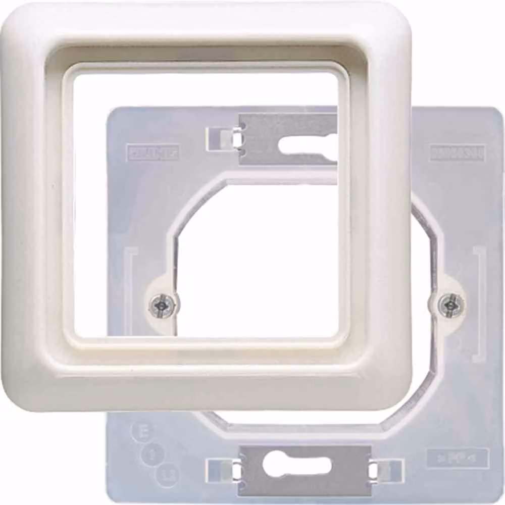 Telaio Jung a 1 flangia compl. con flangia CD 681 WU WW
