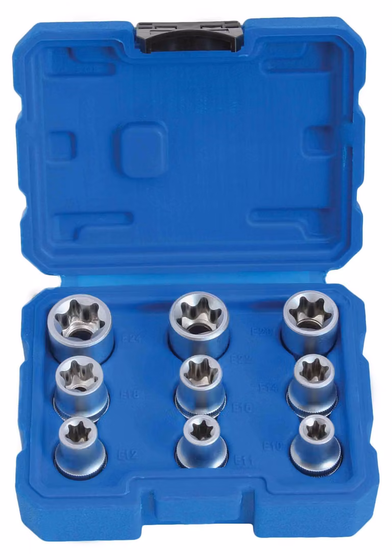 Set bussole E-Torx, 1/2''