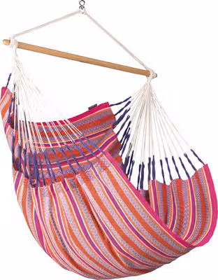 Sedia sospesa La Siesta Habana fenicottero king size in cotone organico sedia sospesa rosa