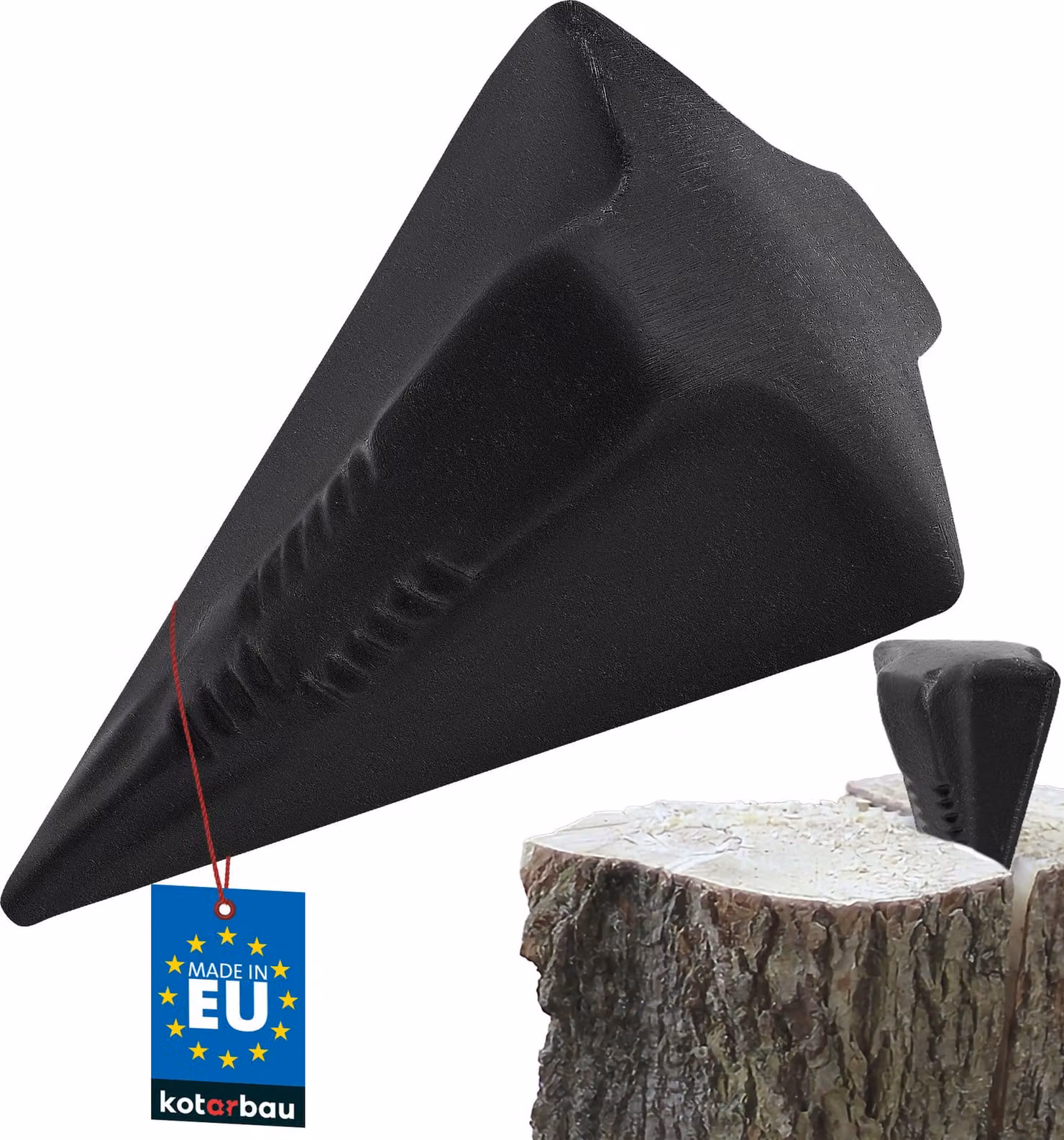 KOTARBAU Cuneo girevole in acciaio forgiato 170 mm 1,6 kg Cuneo Granata per spaccare il legno Cuneo per spaccare il legno Spaccalegna Cuneo di abbattimento Cuneo di ripristino Cuneo di azionamento per spaccare il legno