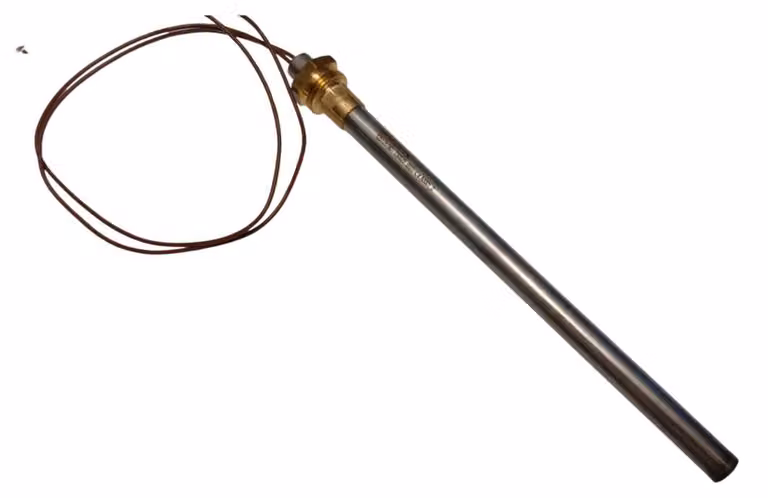 Resistenza di accensione per caldaie a pellet, diametro 10 mm, 350 W, 185 mm