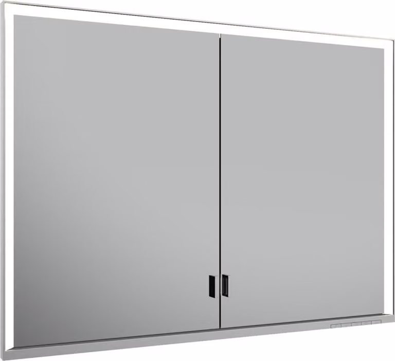 KEUCO Royal Lumos armoire de toilette encastrable 2 portes, porte longue, 1000mm, 14314172301, 14314172301