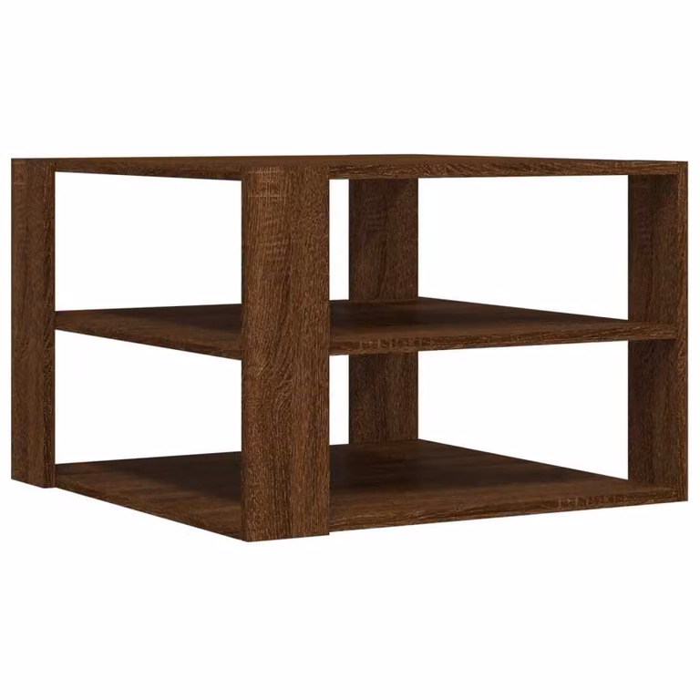 Tavolino Salotto Rovere Marrone 58x58x40 Legno Multistrato