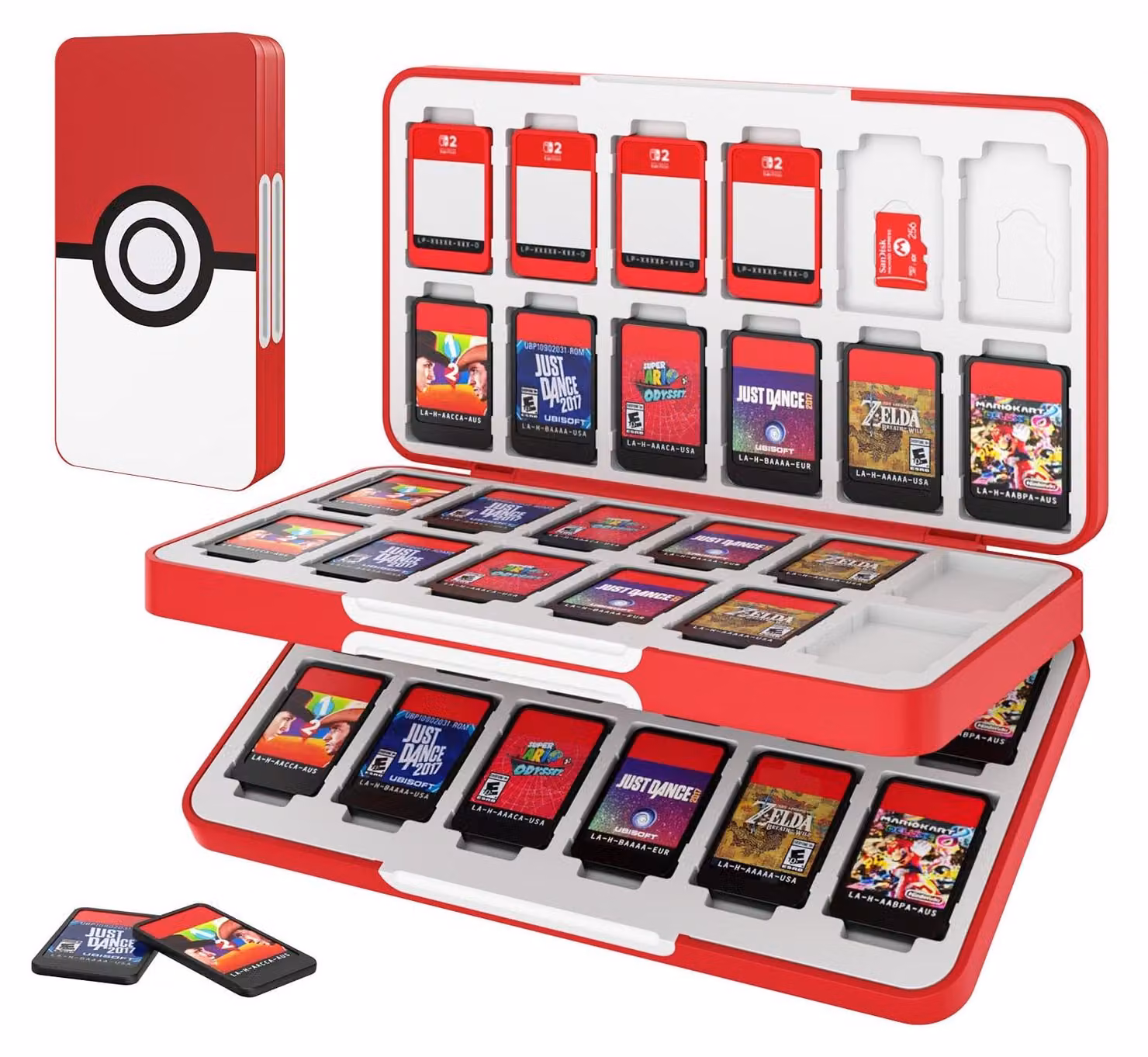 Scatola di stoccaggio per giochi compatibile con Nintendo Switch/OLED/Lite