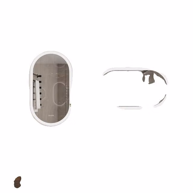 Specchio per bagno, impermeabile, retroilluminato, 120x60cm (48x24 pollici)