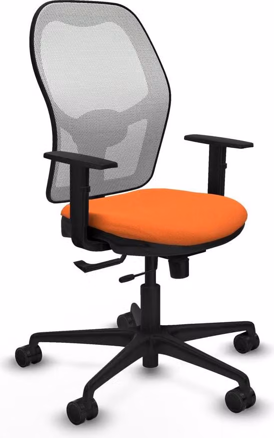 Sedia da ufficio Jorquera Piqueras y Crespo, modello 1D036N0, colore arancione
