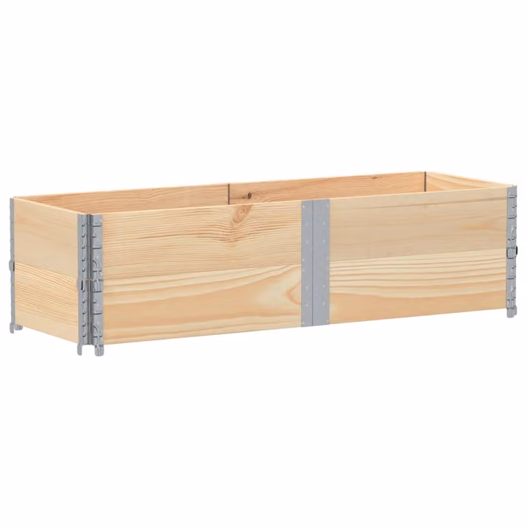 Paretali per Pallet 2 pz 150x50 cm in Legno Massello di Pino