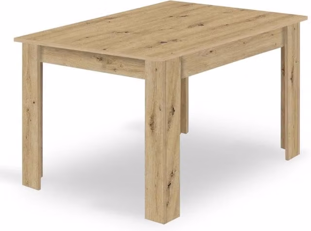 Tavolo da pranzo rettangolare moderno Kendra Home in rovere marrone L: 120 cm, P: 80 cm