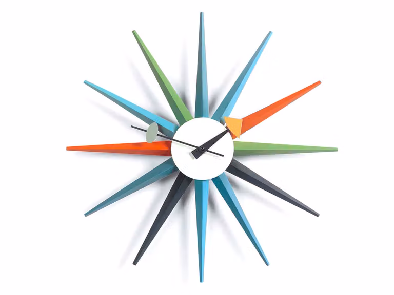 Sunburst Orologio da Parete - Multicolor