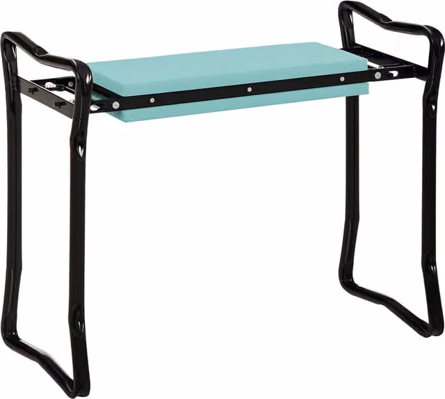Sedia inginocchiatoio pieghevole Outsunny con cuscinetto in gommapiuma EVA verde per giardino L/P/H: 58 x 28 x 49 cm