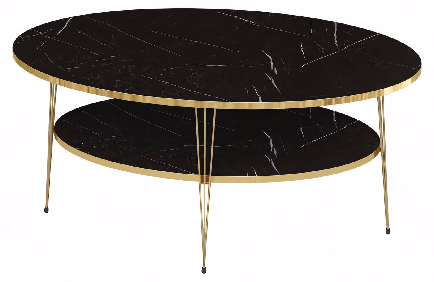 Moderner schwarzer Couchtisch aus Holz mit stilvollem Design
