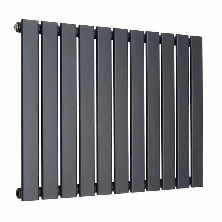 Radiatore di Design Orizzontale Piatto - Antracite - 595mm x 770mm (Pannello Singolo) - Sterling Arlie by Hudson Reed