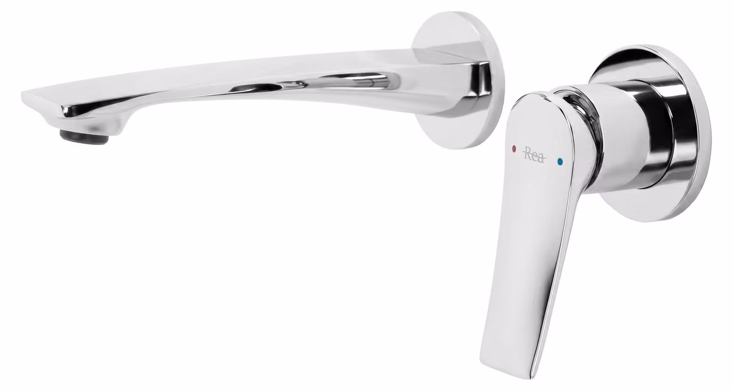 Rubinetto Del Lavabo A Scomparsa Rea Vision + Box Cromo