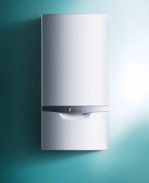 Caldaia a condensazione Vaillant ecoTEC PLUS VM 1206/5/5 Solo Riscaldamento Metano con Kit Scarico Fumi, Colore Bianco e Acciaio Inox