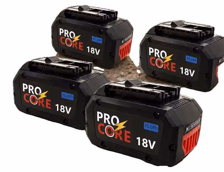Batterie di ricambio, capacità 10,0 Ah, ampia compatibilità, confezione da 4 pezzi