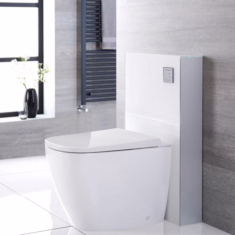 Smart Toilet a Terra Stile Giapponese 500mm - Con kit fissaggio - Design Moderno - Saru