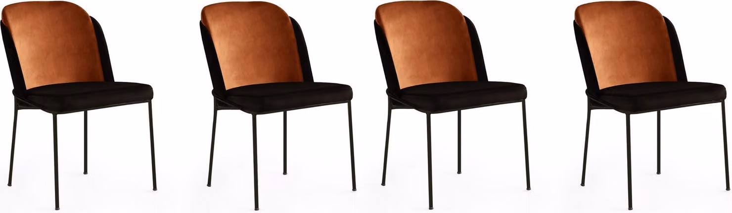 Skye Decor, DR - 147 V4, set di sedie (4 pezzi), bronzo, 100% METALLO, 54 x 55 x 86 cm