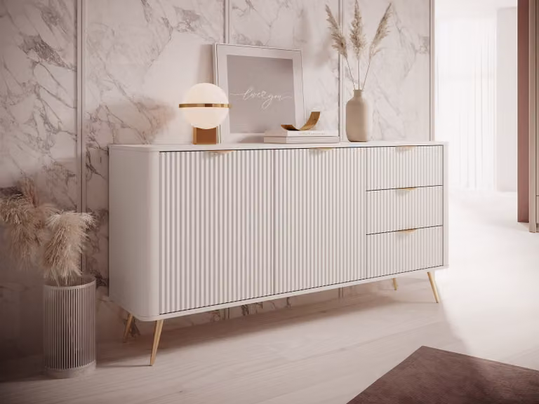 Cassettiera ampia combinata CARTAGE - beige